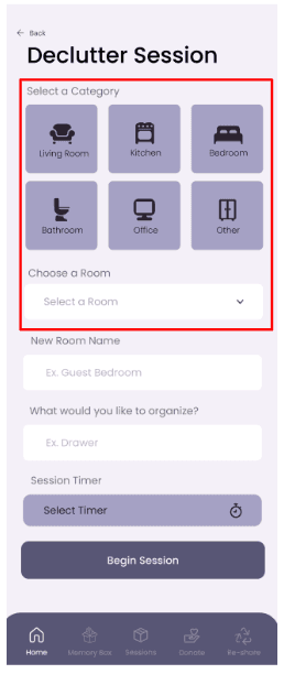 Usability issue - category selection