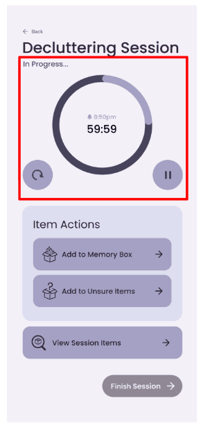 Usability issue - timer design