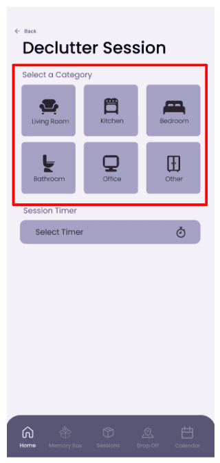 Solution - improved category selection